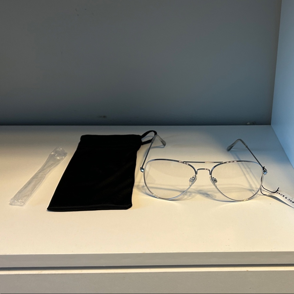 Jack & Jones Silver- Fashion Glasses - Unisex